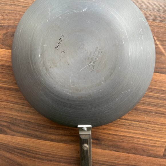 Vintage Calphalon Wok Fry Pan 10.75 Inch Commercial Anodized Aluminum G165HC - Picture 5 of 10
